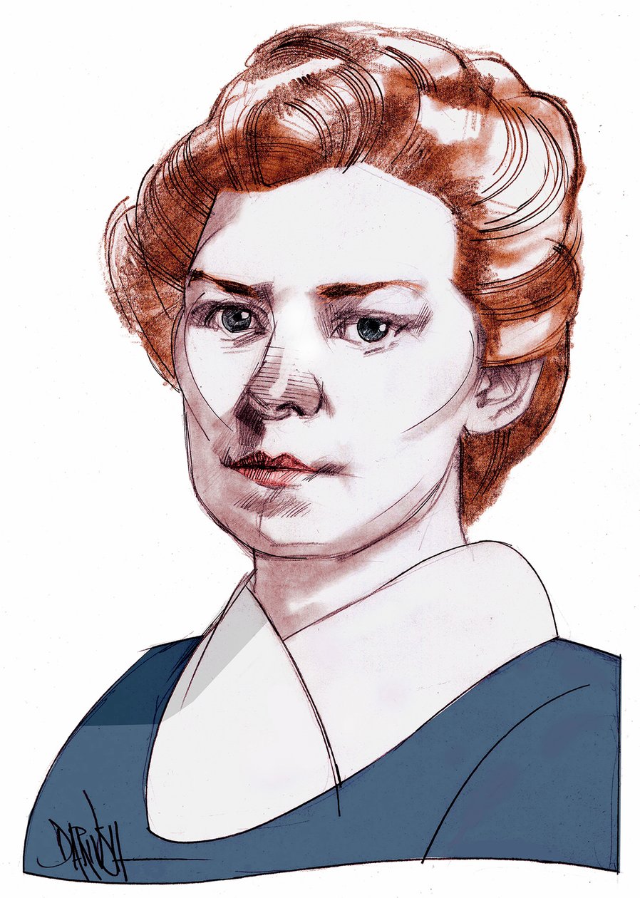Ethel Lilian Boole Voynich, 2013 (desenho digital a lápis de cor) de Dariush Radpour