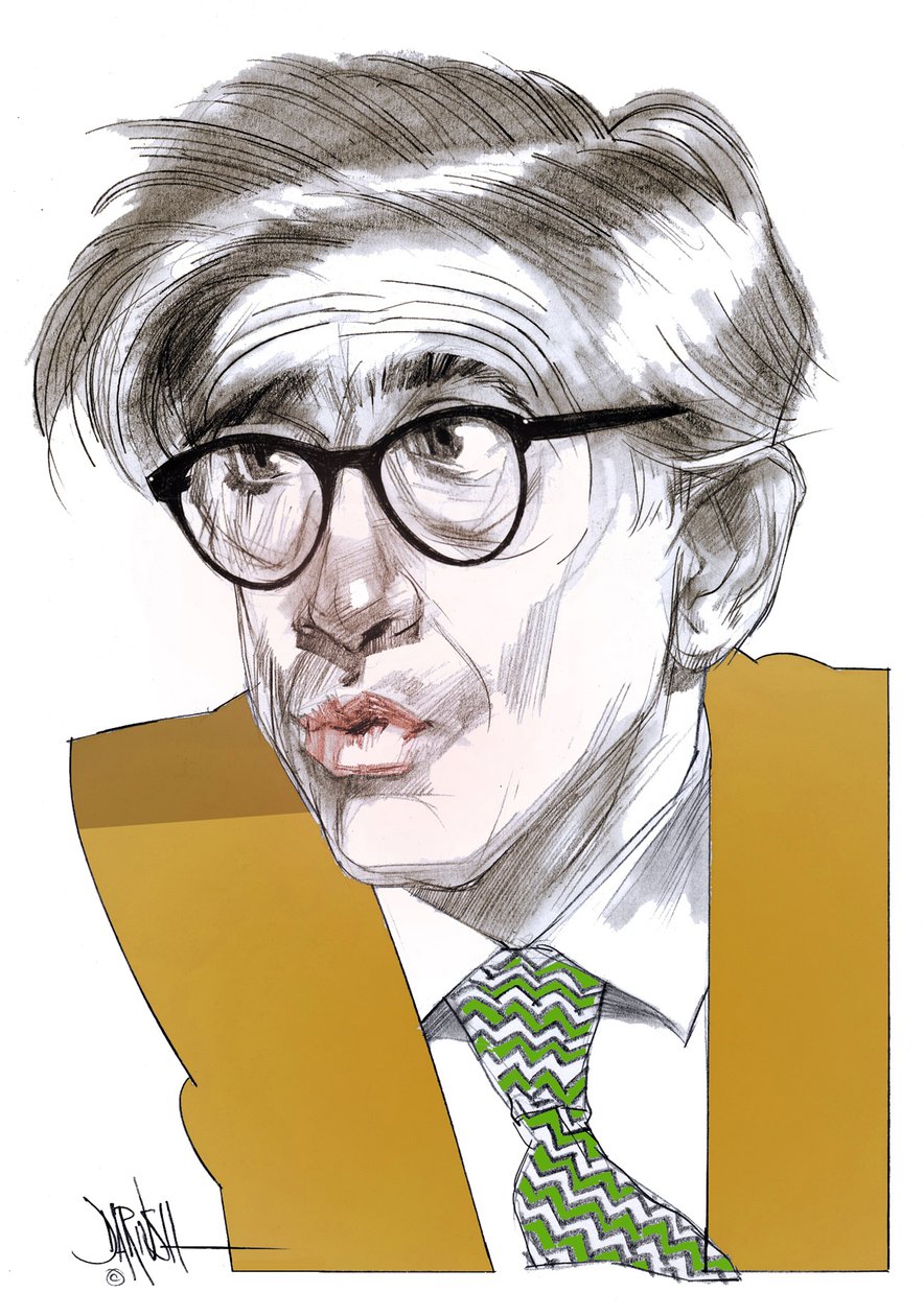 Franco Debenedetti (desenho digital a lápis de cor) de Dariush Radpour