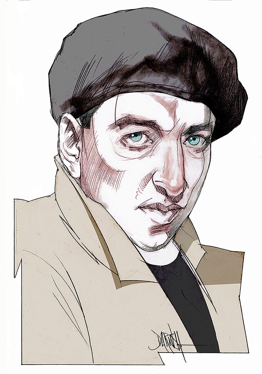 Giacomo Antonini, 2022 (desenho digital a lápis de cor) de Dariush Radpour