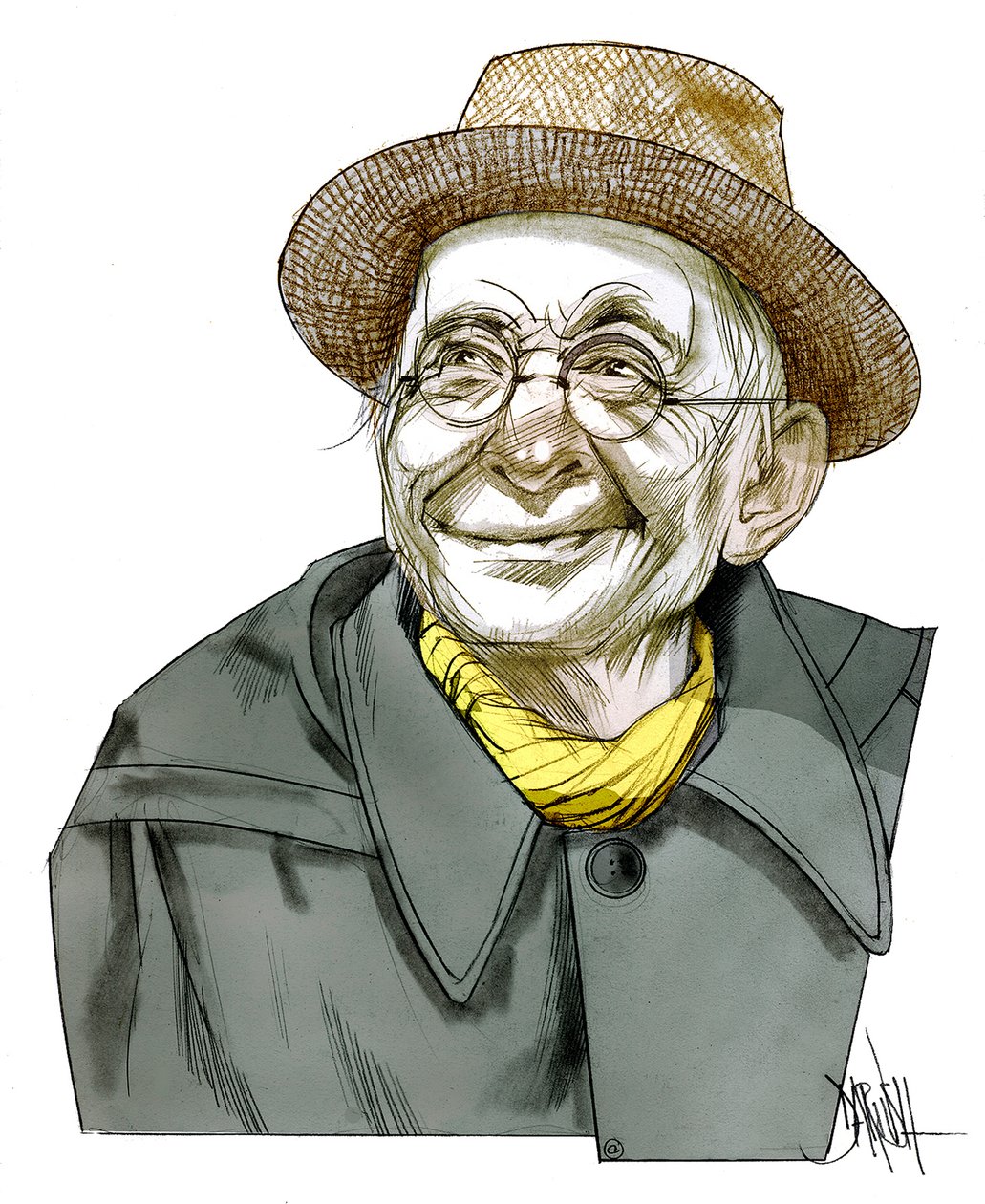 Paul Leautaund , 2011 (desenho digital a lápis de cor) de Dariush Radpour