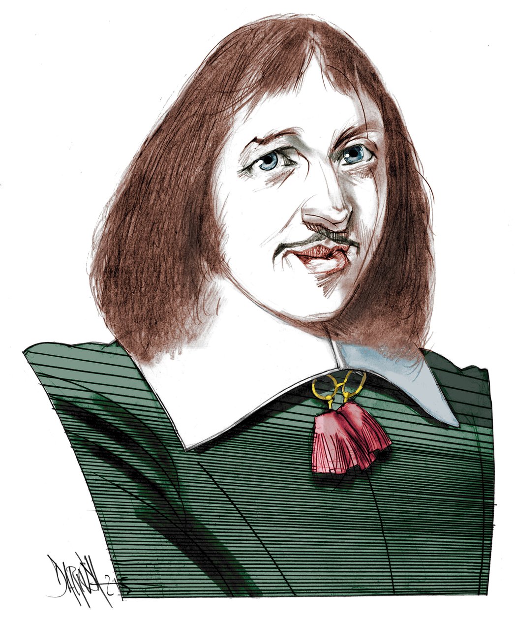 Retrato de François Vatel (1631 -1671) (Fritz Karl Watel) de Dariush Radpour
