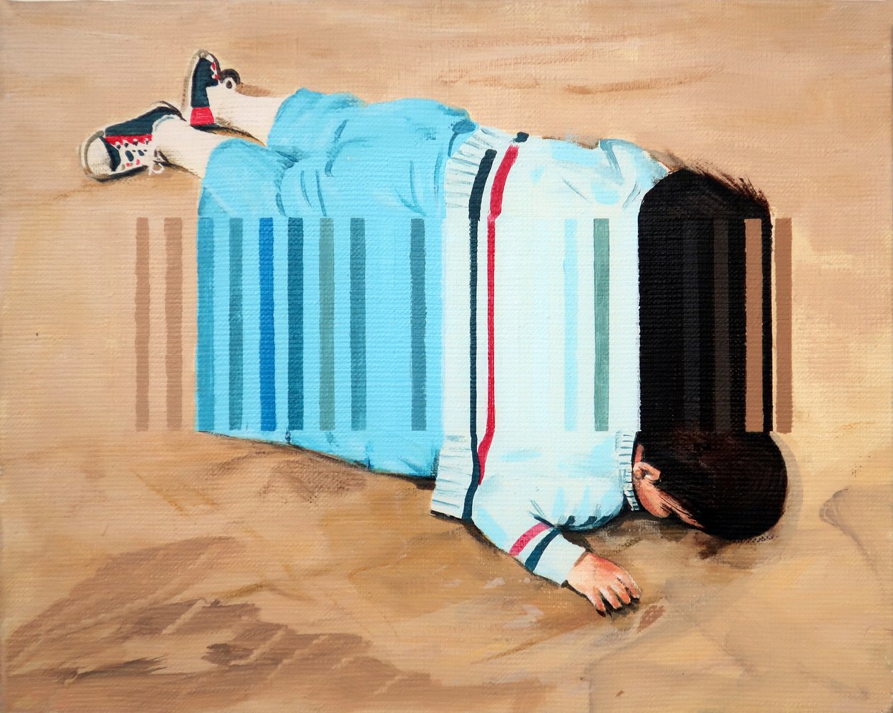 Beached, 2019 (acrílico sobre tela) de Darren Coffield