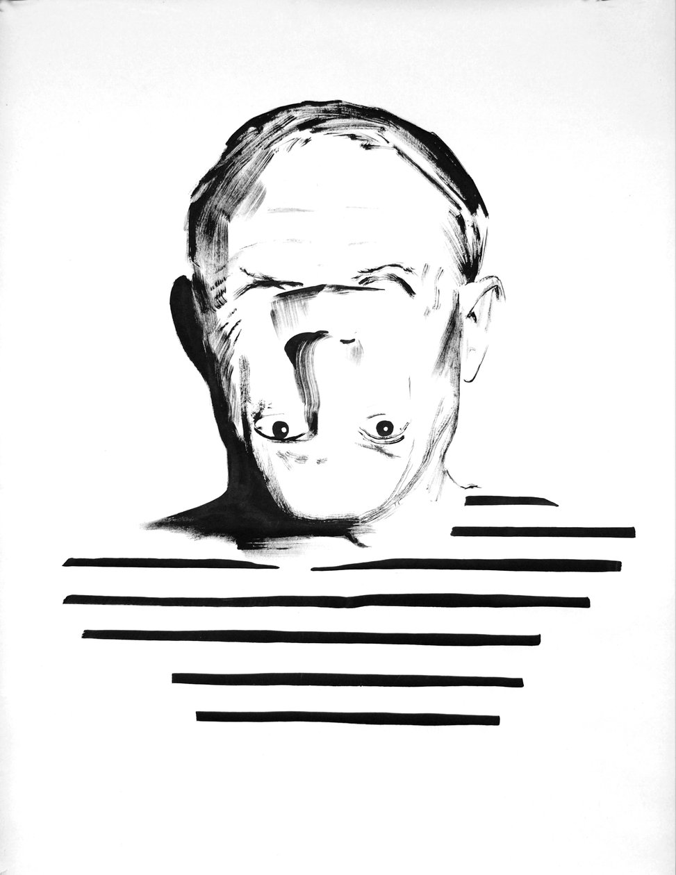 Being Pablo Picasso, 2012 (tinta sobre papel) de Darren Coffield