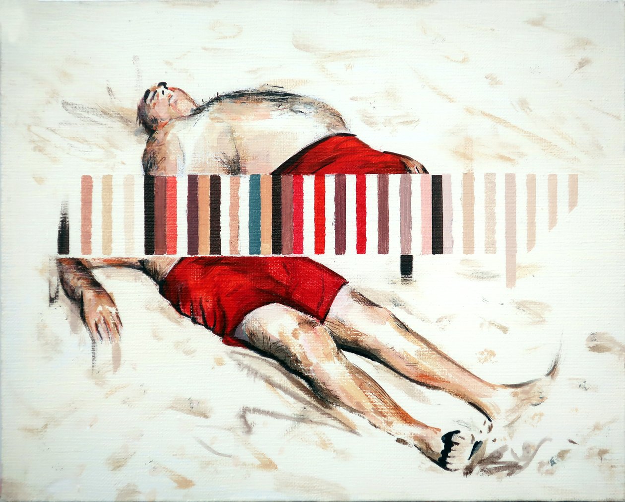 Drift, 2019 (acrílico sobre tela) de Darren Coffield