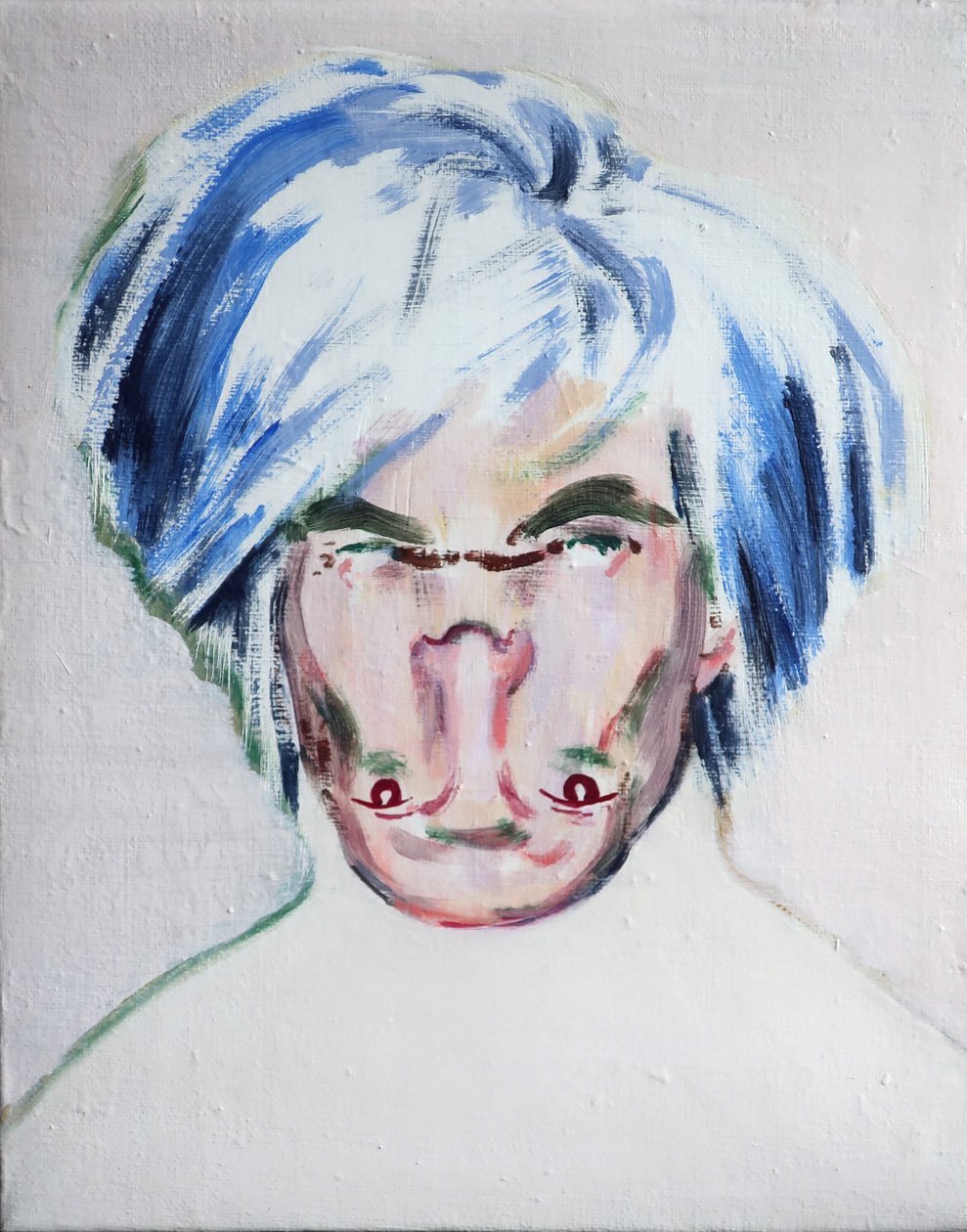 Shockheaded Warhol, 2013 (acrílico sobre tela) de Darren Coffield