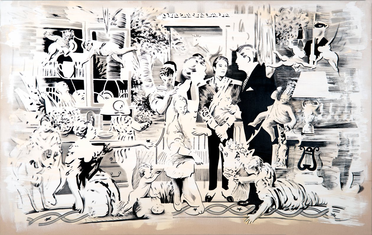 A Casa Branca, 2018 (óleo sobre tela) de Darren Coffield