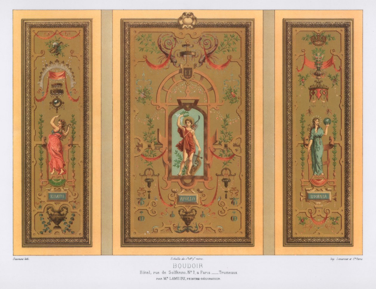 Boudoir, Rue de Solferino, Paris, século XIX. de Daumont