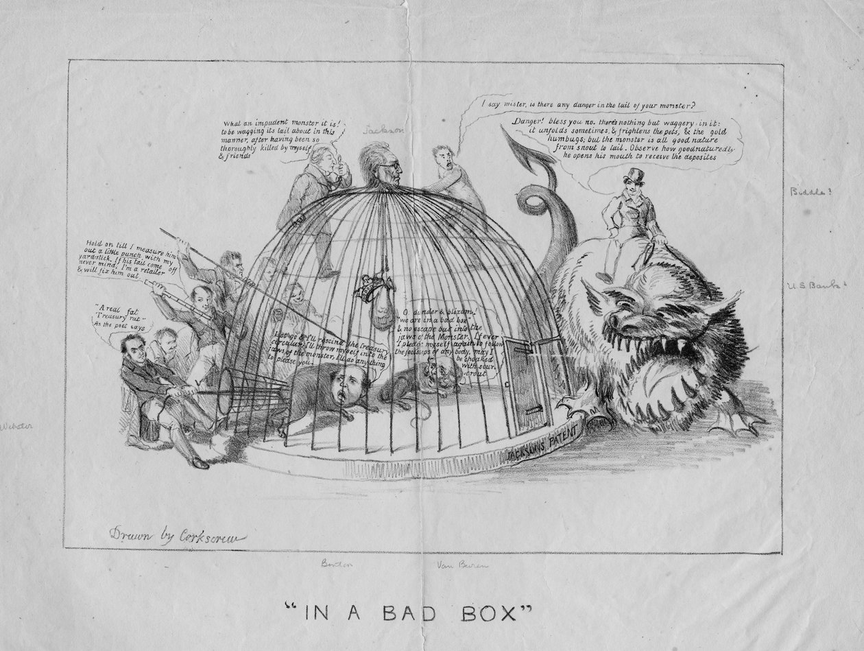 Em uma caixa ruim, c.1837 de David Claypoole Johnston