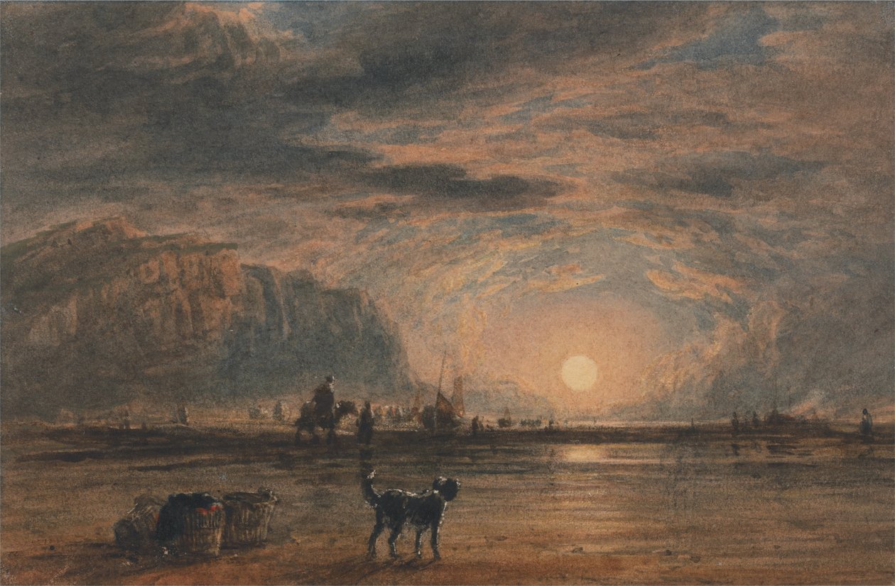 Cena da praia de David Cox