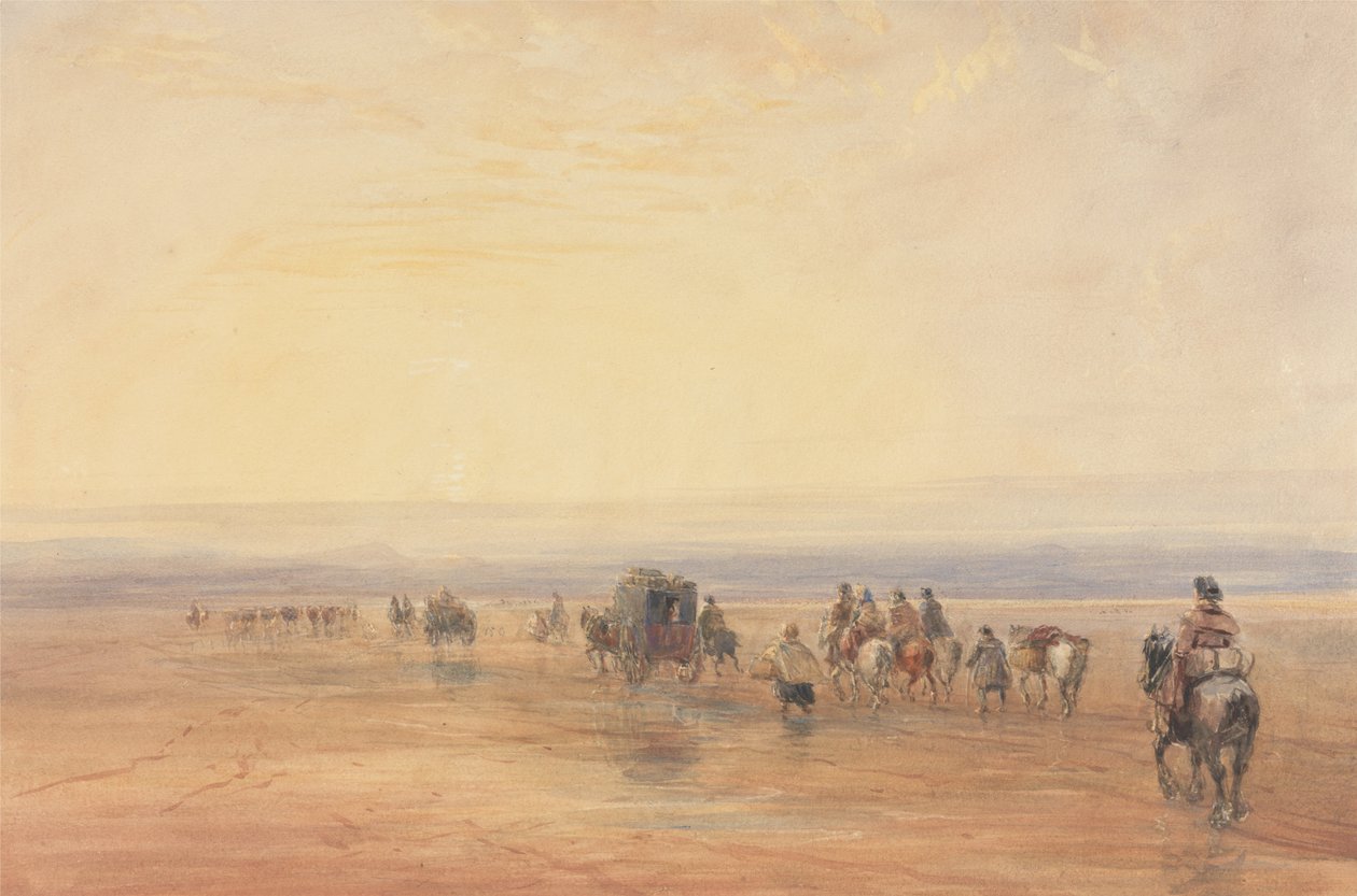 Cruzando Lancaster Sands de David Cox