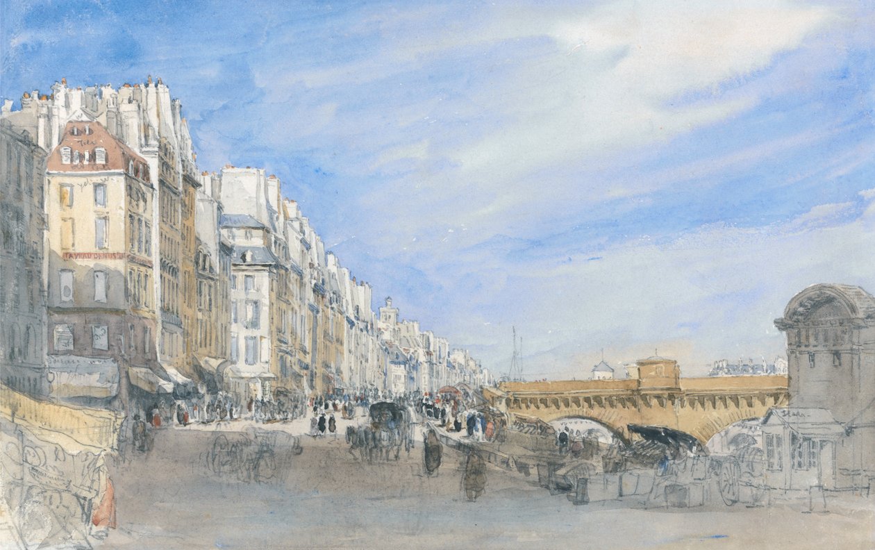 Ponte nova do Quai de l&39;Ecole, Paris de David Cox