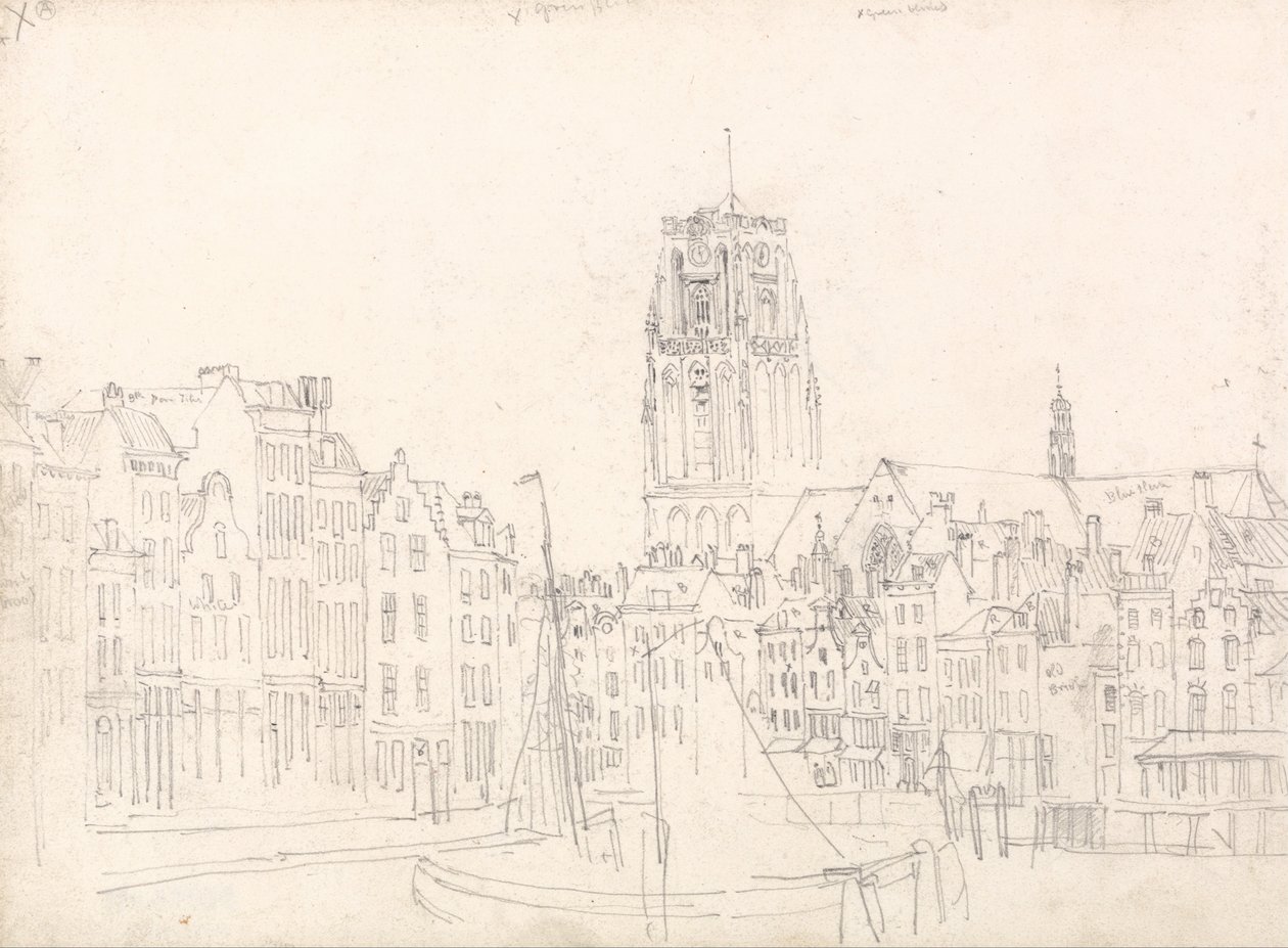 Roterdão - a igreja de St. Lawrence de David Cox