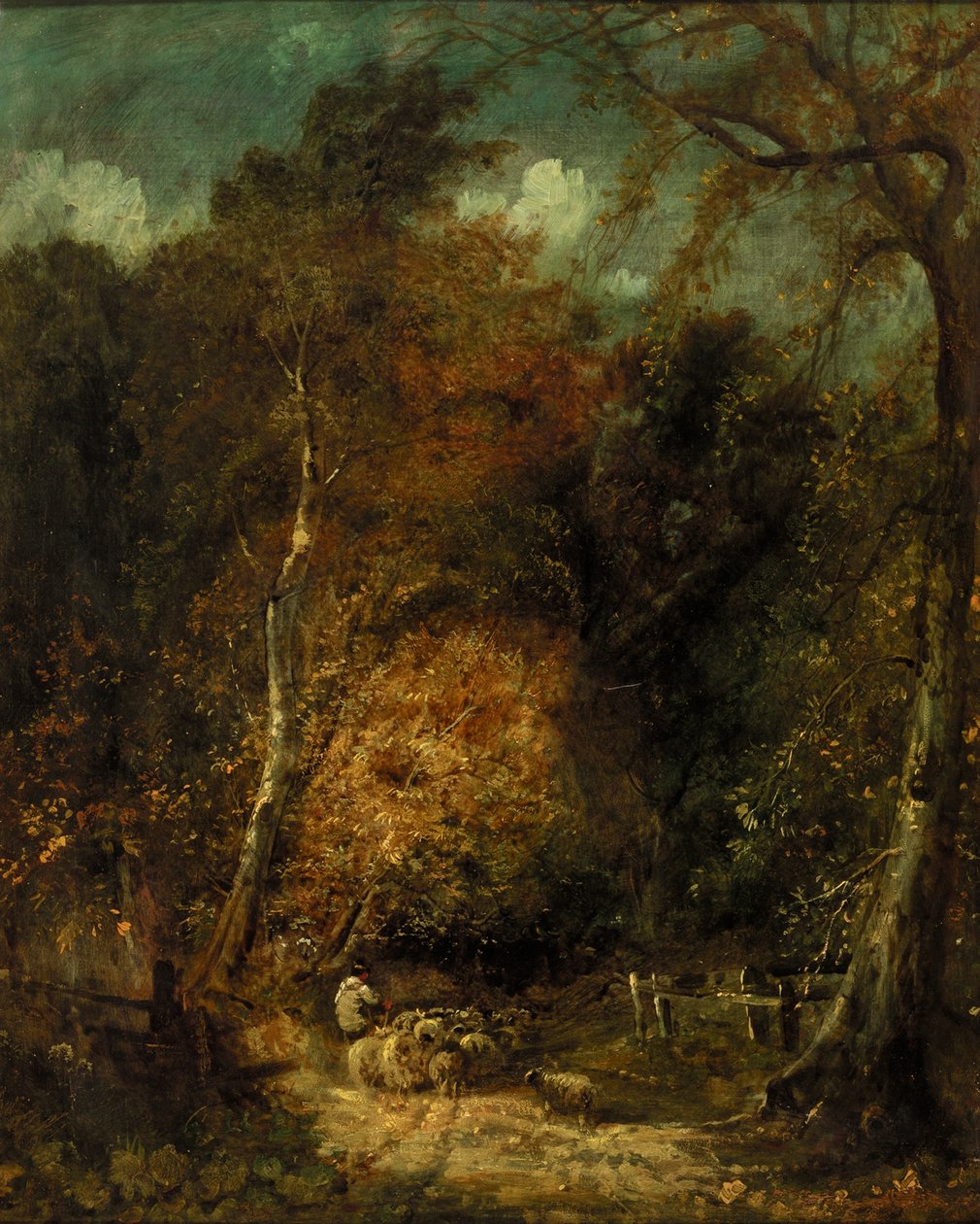 Paisagem arborizada de David Cox