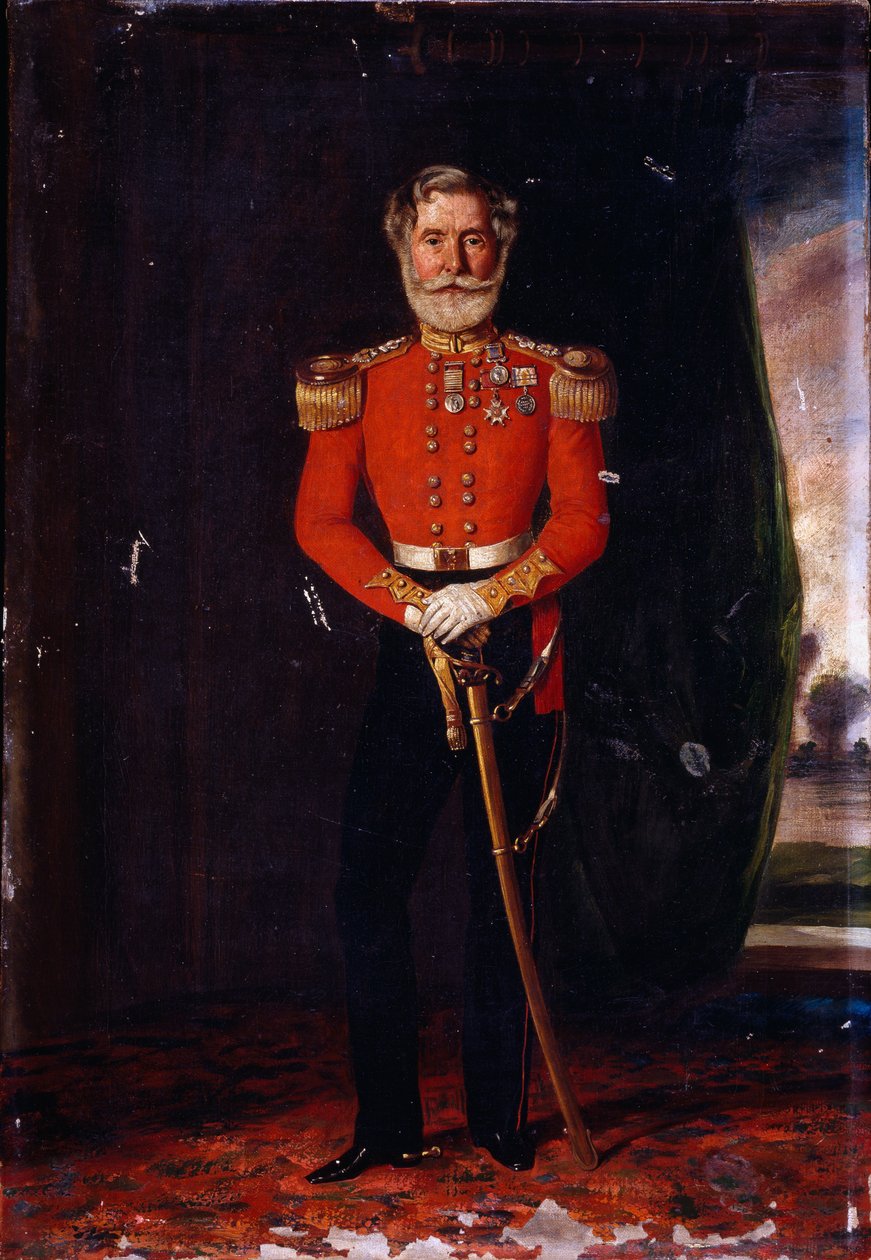 Coronel Philip McPherson CB, 17º (The Leicestershire) Regimento do Pé, 1855 de David Cunliffe