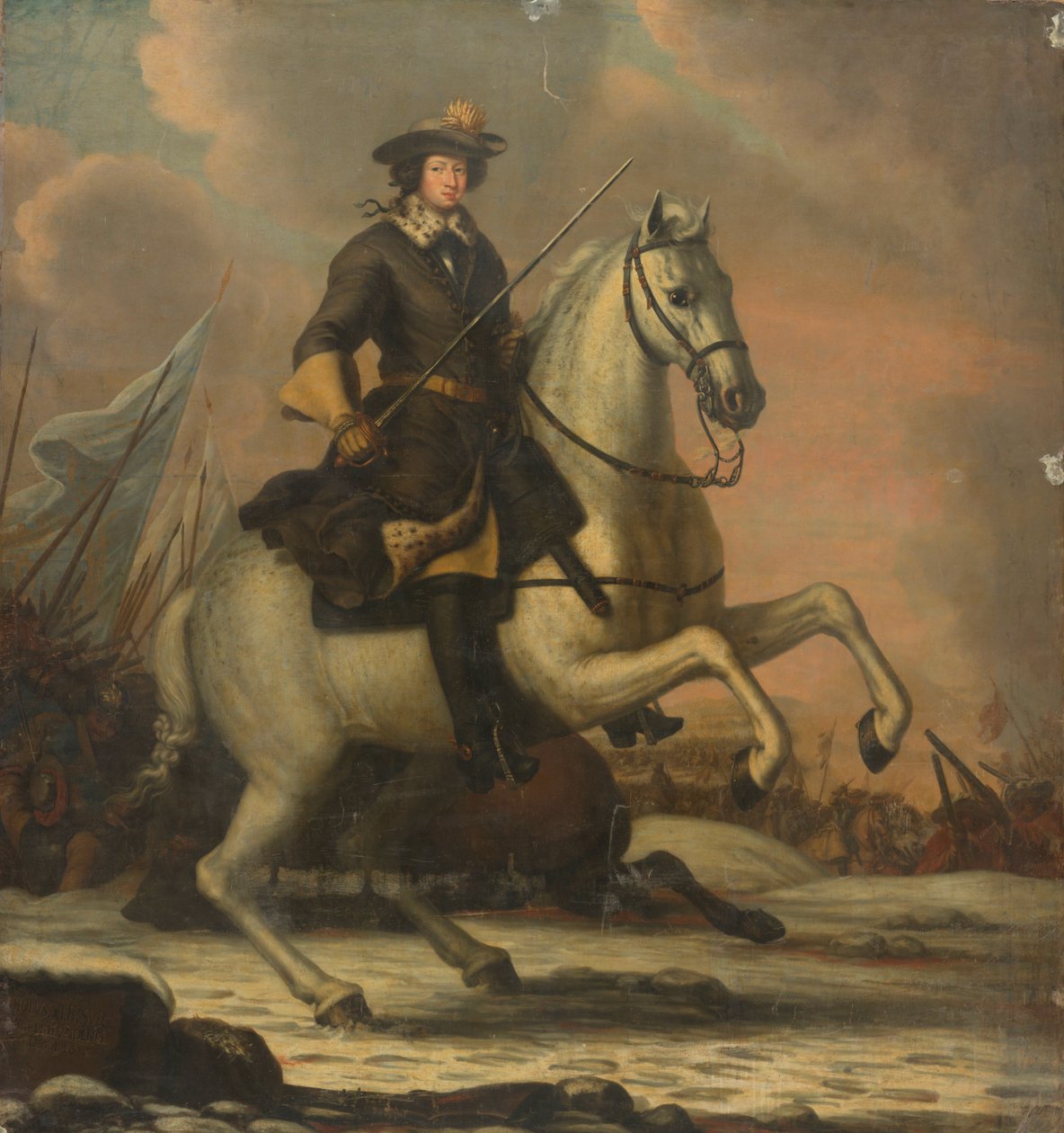 Retrato de Karel XI, rei da Suécia de David Klöcker Ehrenstrahl