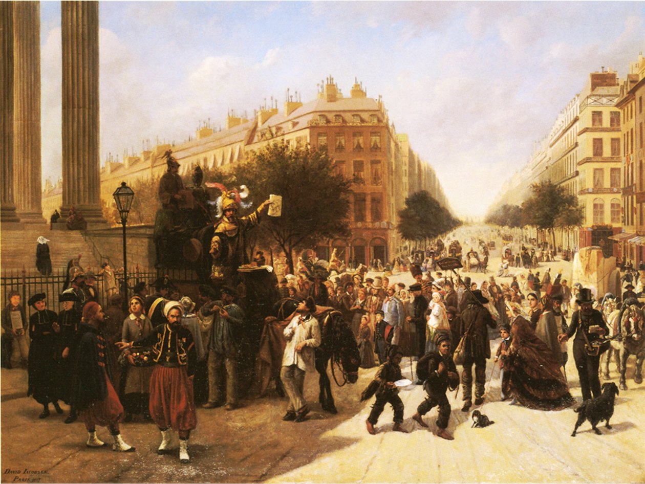 Place de la Madeleine, Paris, 1857 de David Jacobsen