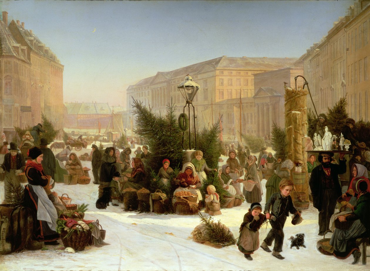 Vendendo Árvores De Natal, 1853 de David Jacobsen