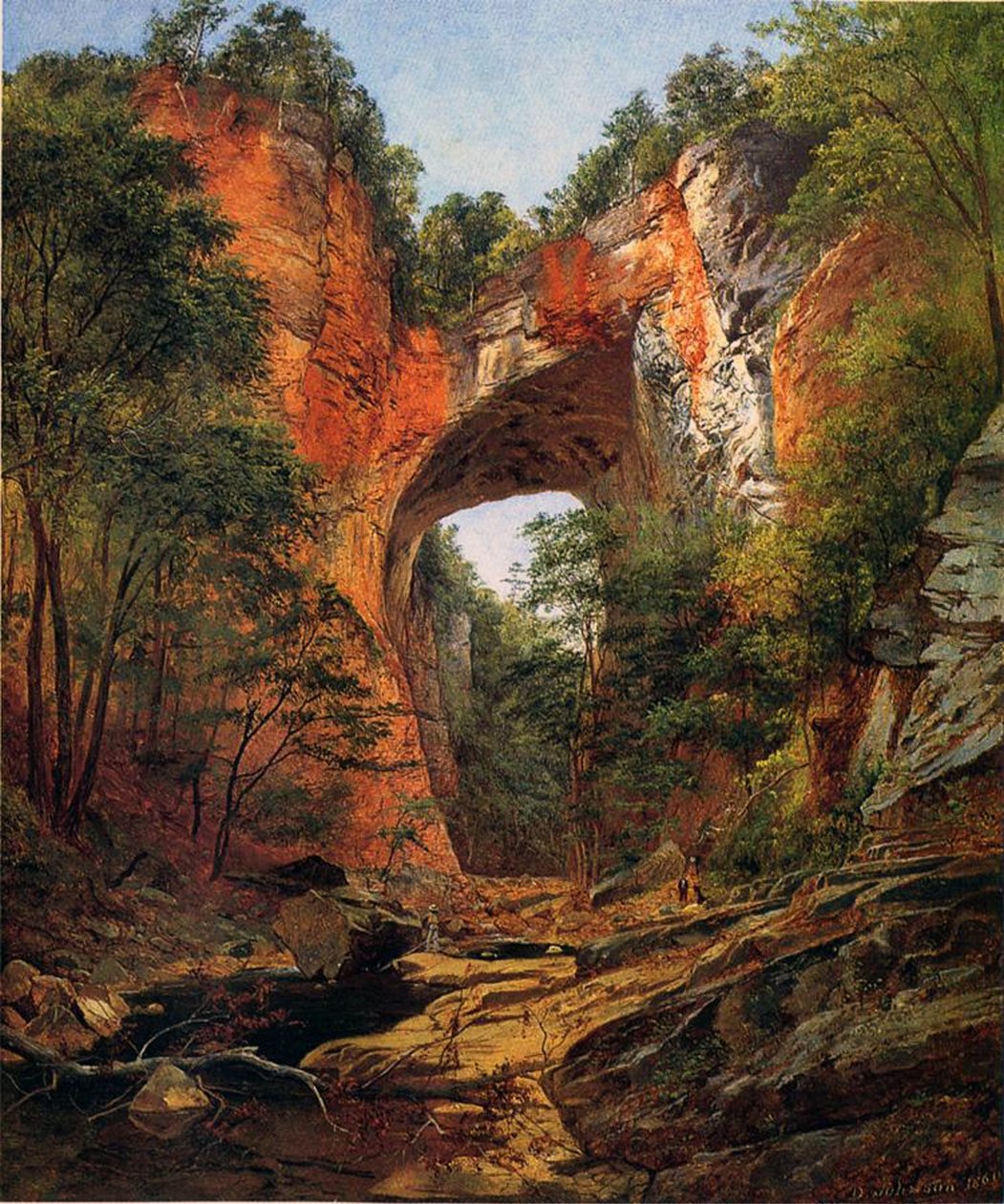 Uma Ponte Natural, Virgínia, 1860 de David Johnson