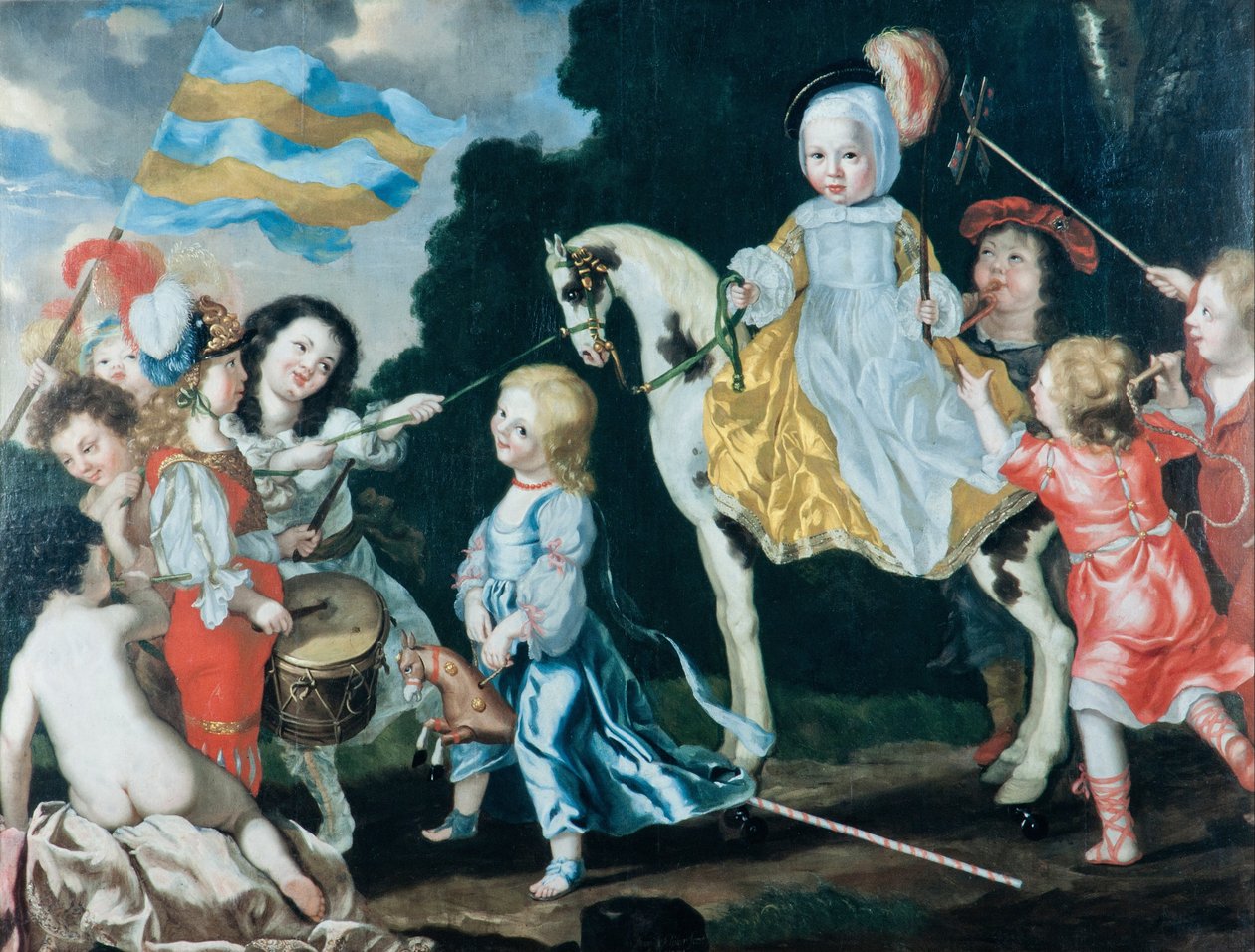 Crianças brincando de David Klöcker Ehrenstrahl