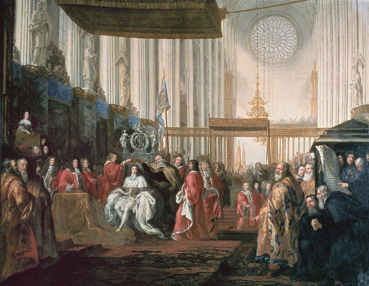 Coroação de Karl XI (1655-97) de David Klöcker Ehrenstrahl