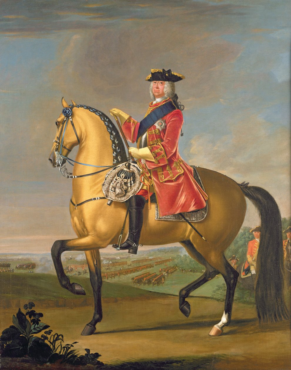 George II na Batalha de Dettingen de David Morier