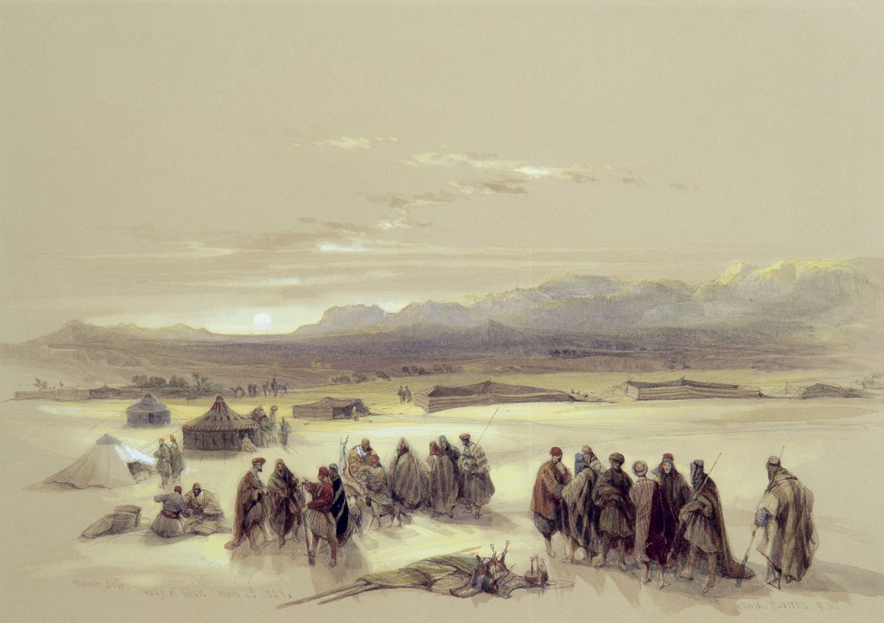 Monte Seir, Wady el Ghar, 4 de março de 1839 de David Roberts