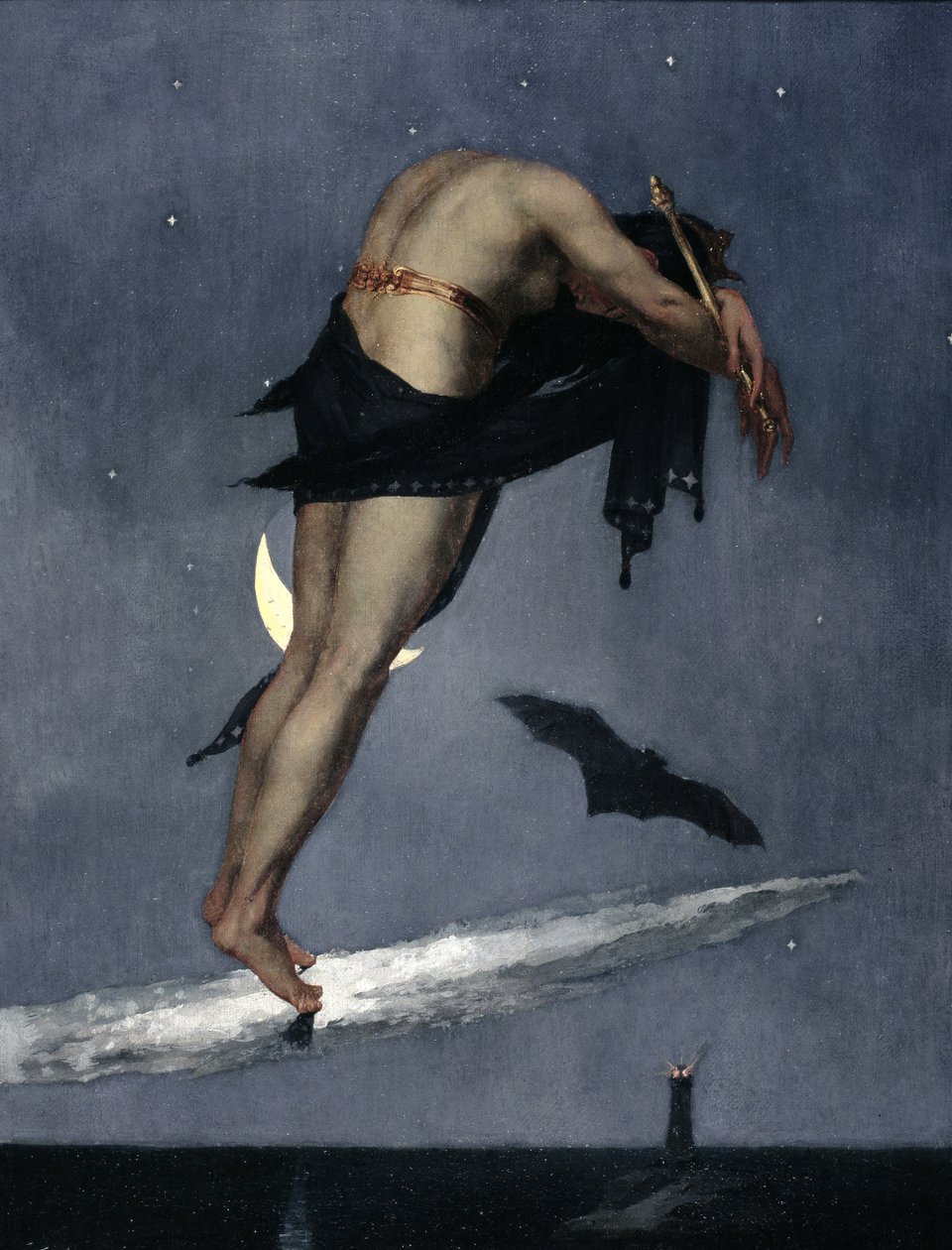 Noite, da série "Quatro Períodos do Dia", 1833 de David Scott