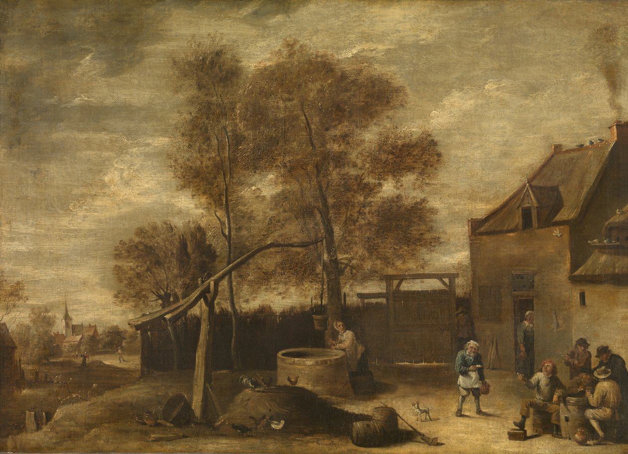 No quintal de David Teniers the Younger