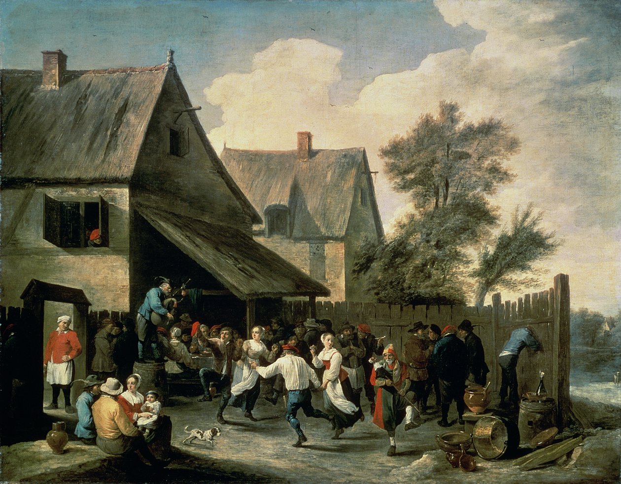 Uma dança do país de David Teniers the Younger