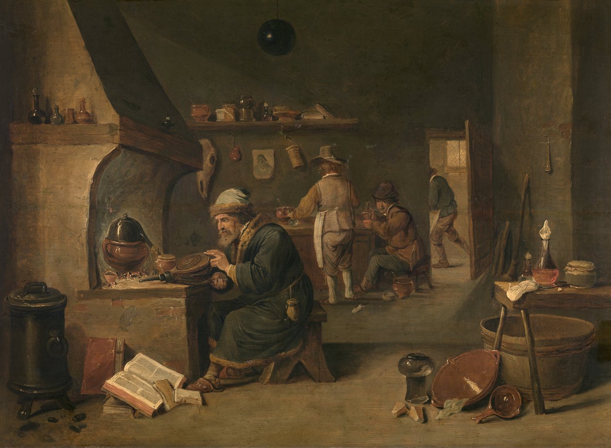 alquimista de David Teniers the Younger