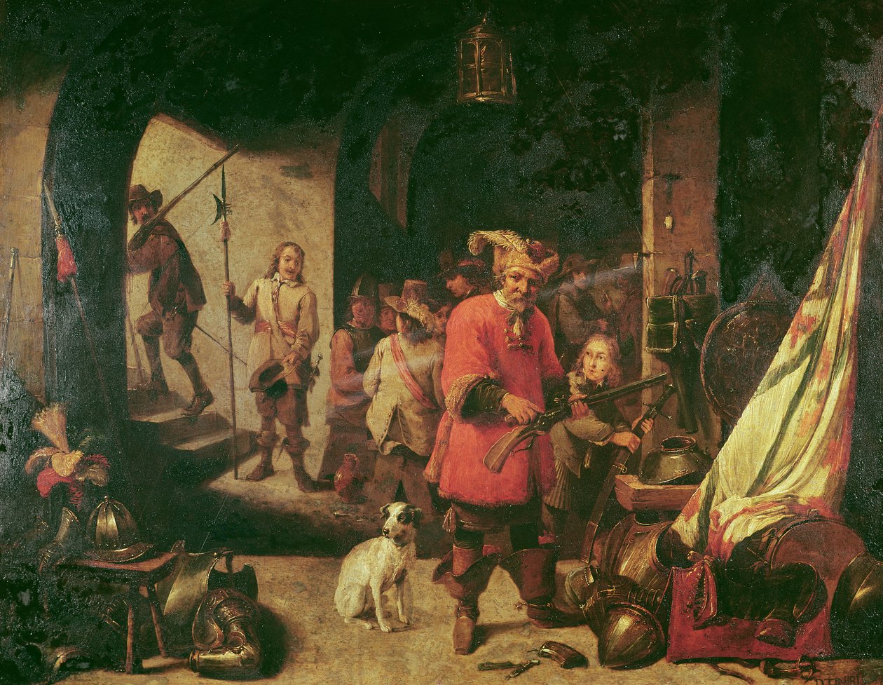 Depósito de armas, 1667 de David Teniers the Younger