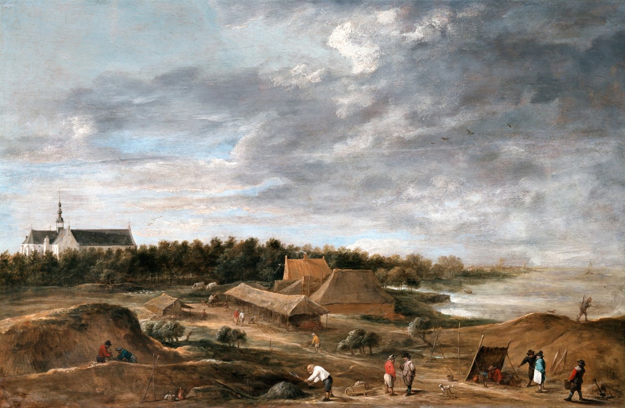 Brickmakers perto de Hemiksem de David Teniers the Younger