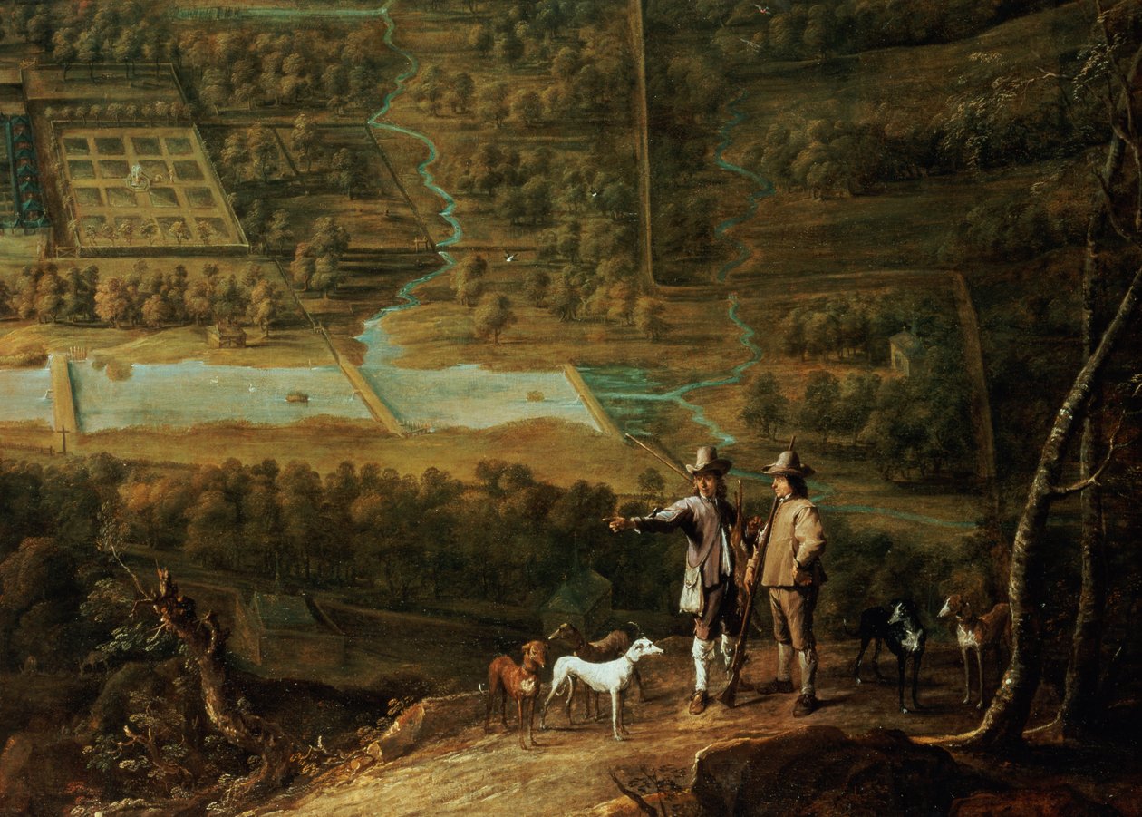 Paisagem, com, sportsmen de David Teniers the Younger