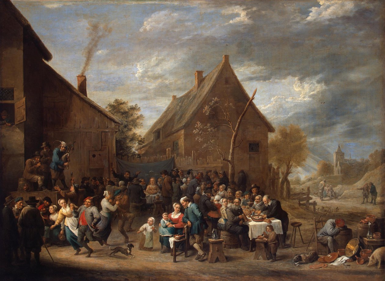 Camponês Casamento de David Teniers the Younger