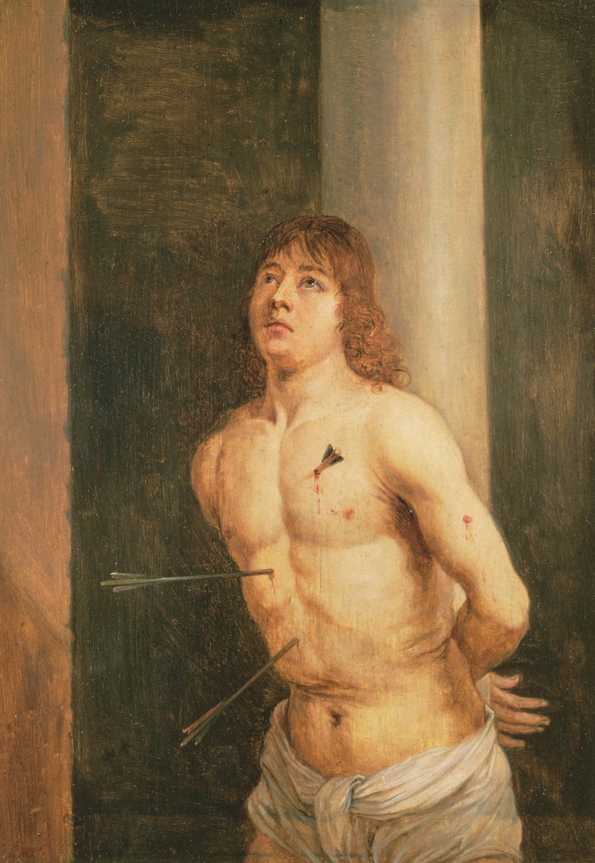 São Sebastião, 1651-56 (painel) de David Teniers the Younger