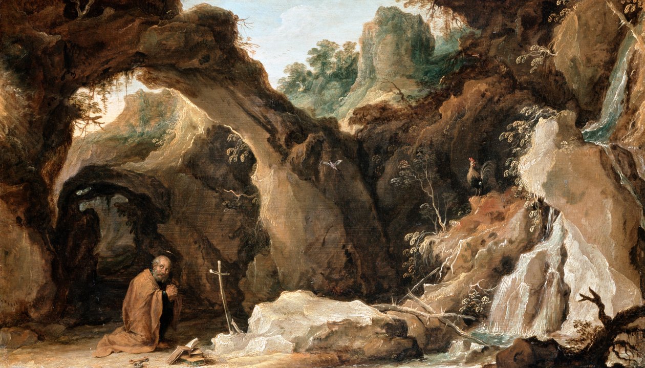 São Pedro em Penitence de David Teniers the Younger