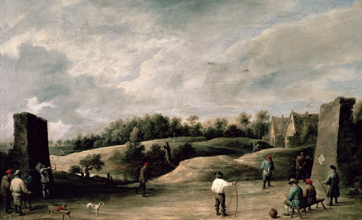 O concurso de tiro com arco de David Teniers the Younger