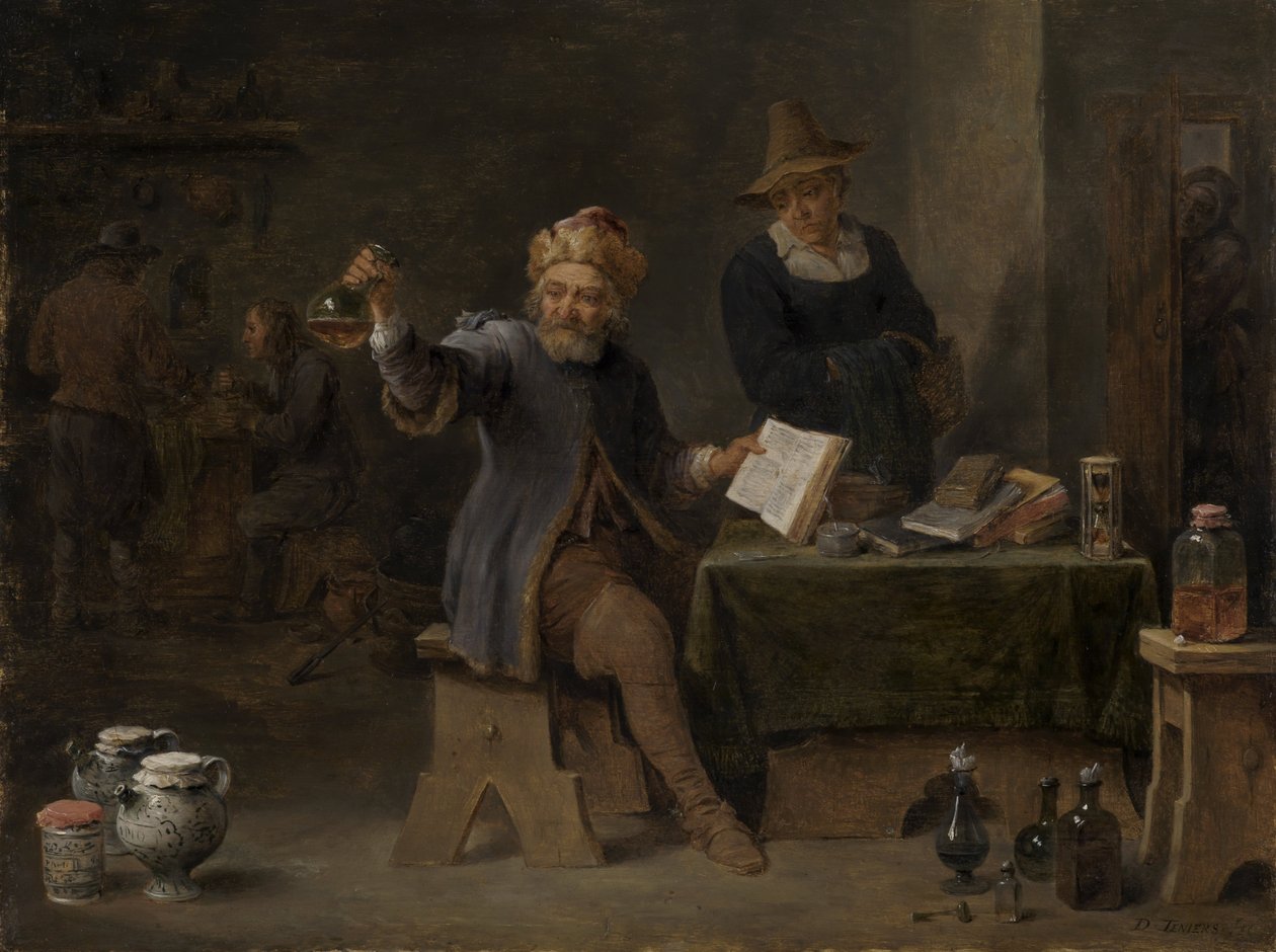 The Village Doctor de David Teniers the Younger