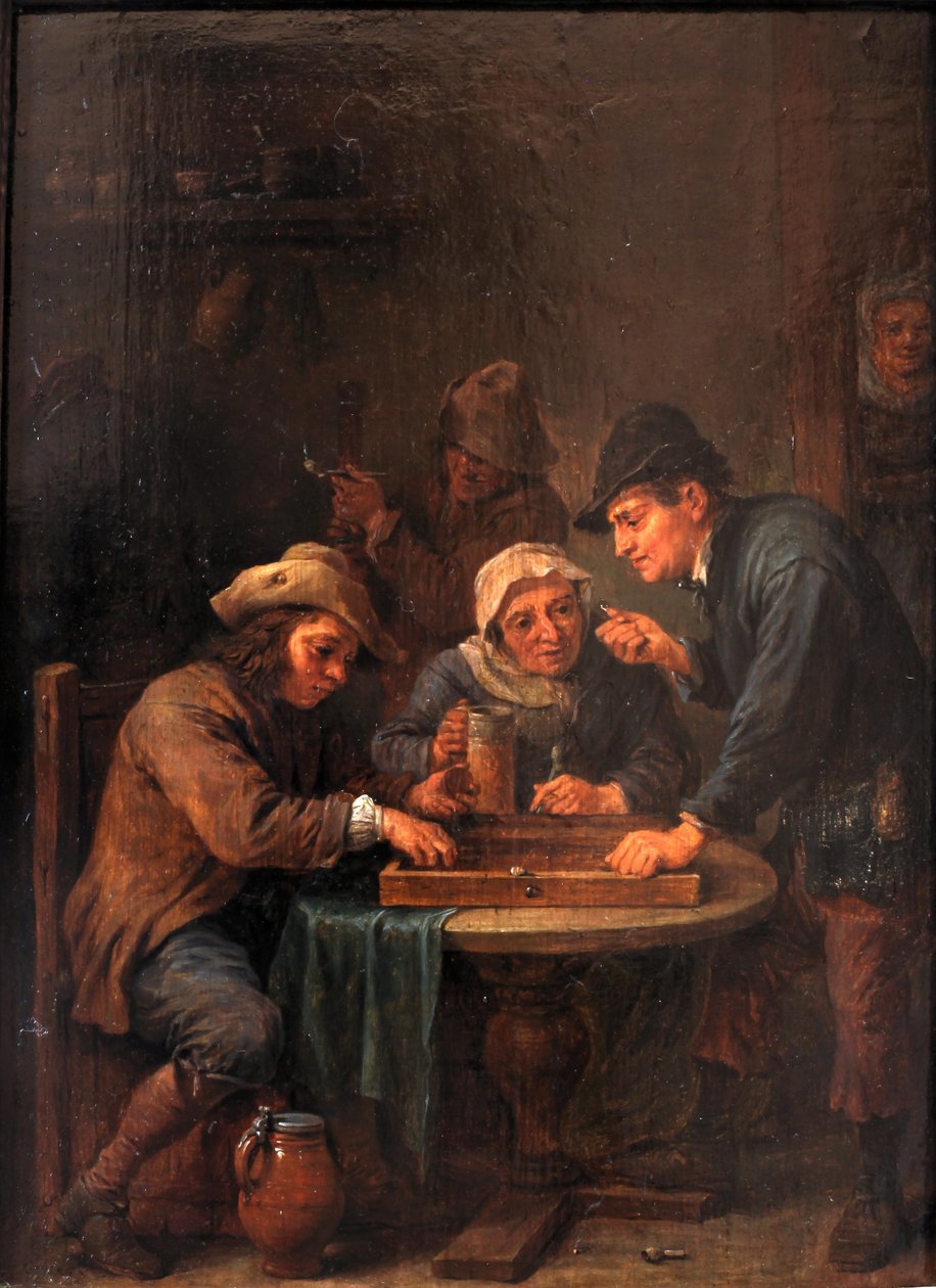 Jogadores Trictrac de David Teniers the Younger