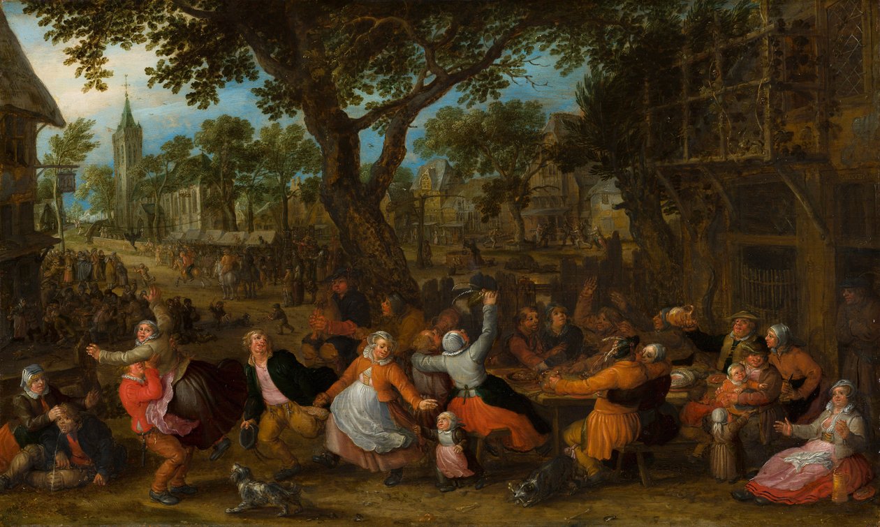 Uma feira de aldeia de David Vinckboons