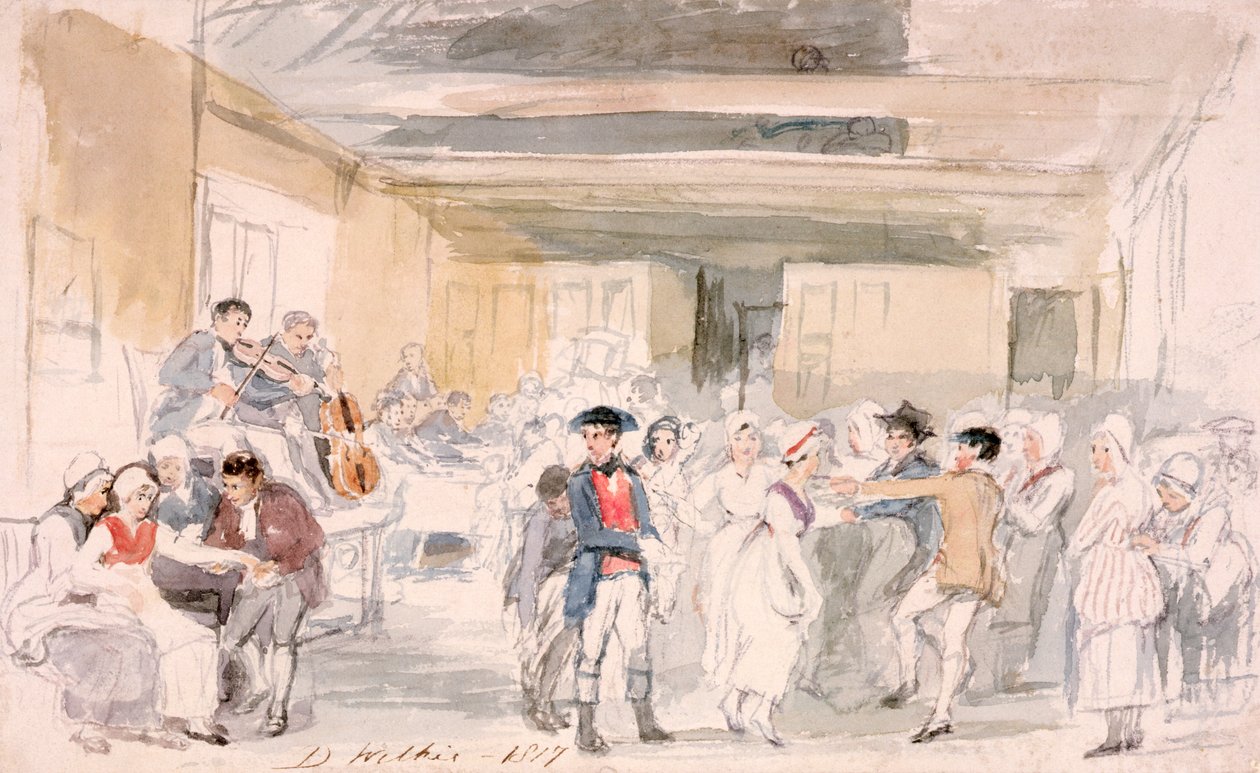 Estudo para &39;Penny Wedding&39;, 1817 de David Wilkie