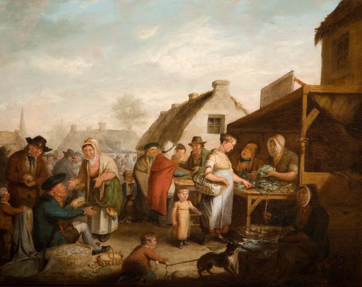 O mercado escocês, 1818 de David Wilkie