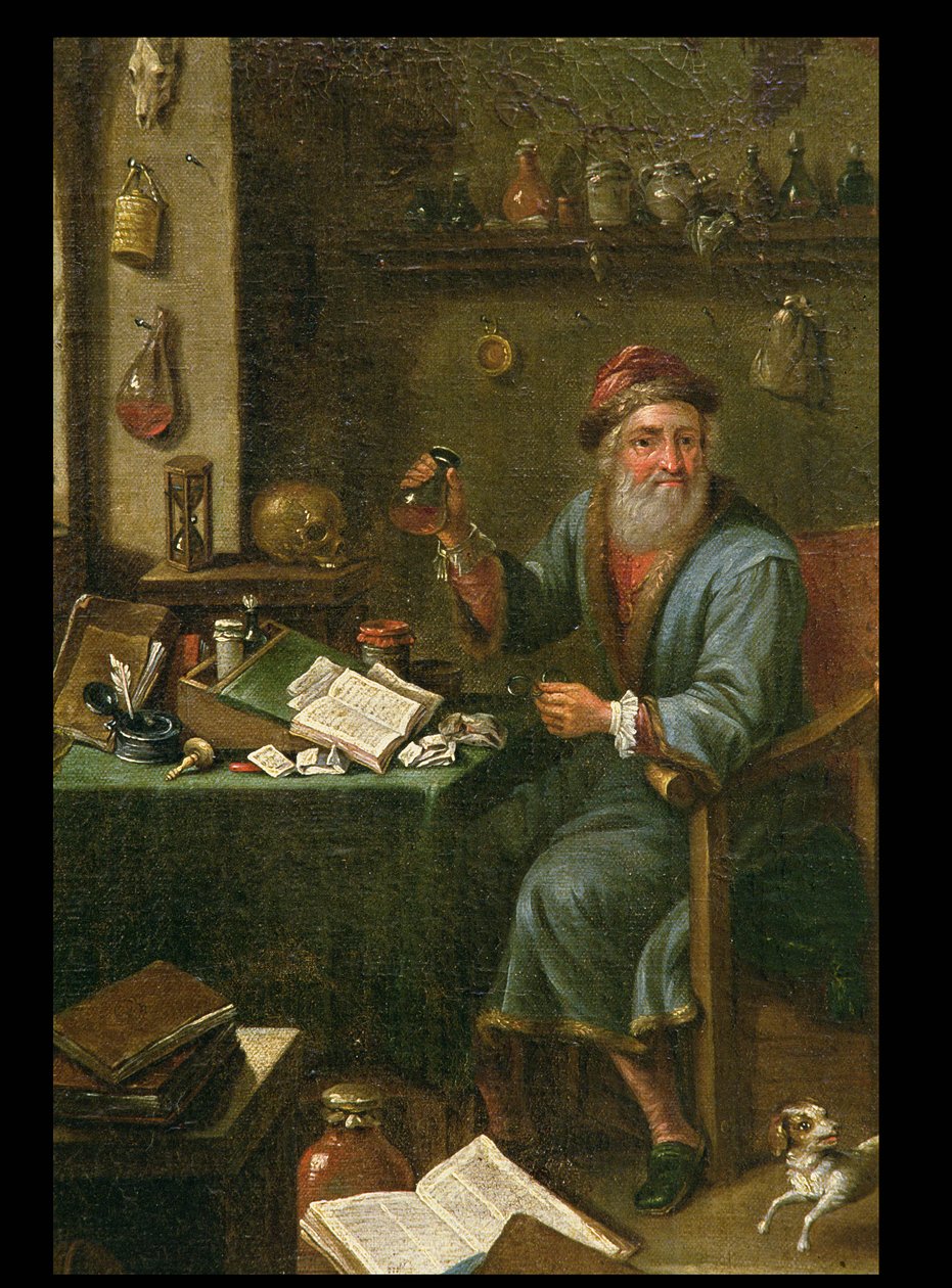 O estudo do alquimista (detalhe, ver 164372) de David Teniers the Elder
