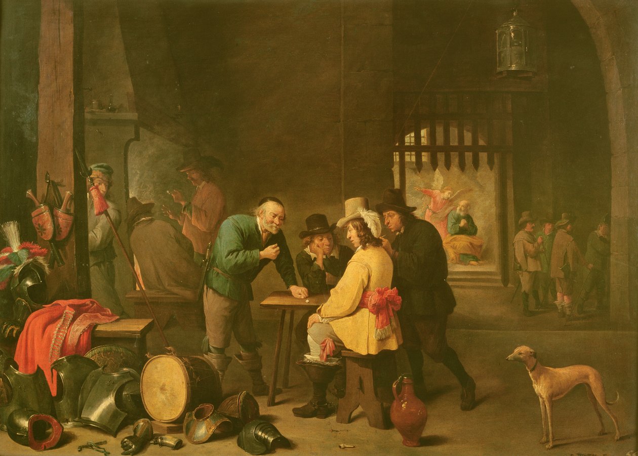 O quarto da guarda de David Teniers the Elder
