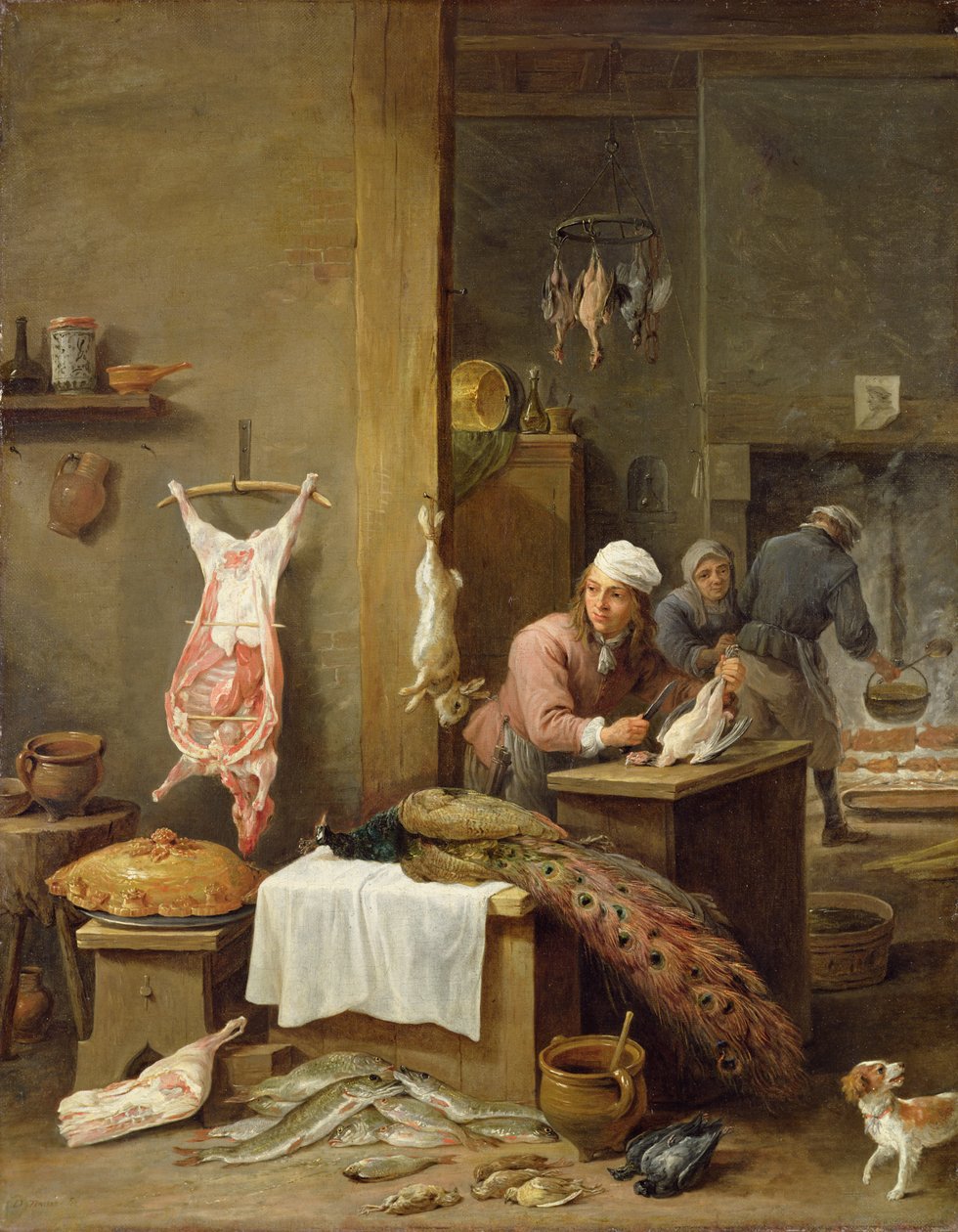 Na cozinha, 1669 de David Teniers the Younger