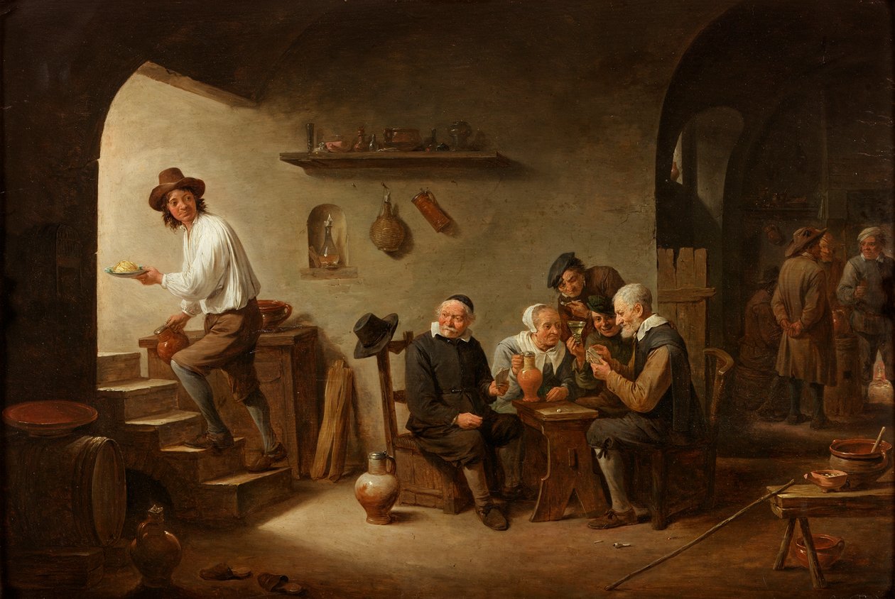 Interior de uma taberna, c.1640 de David Teniers the Younger