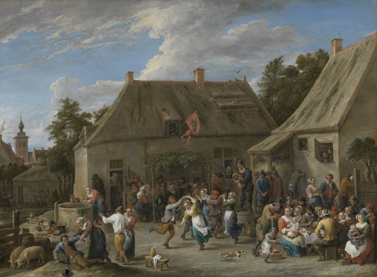 Feira do Camponês, c.1665 de David Teniers the Younger