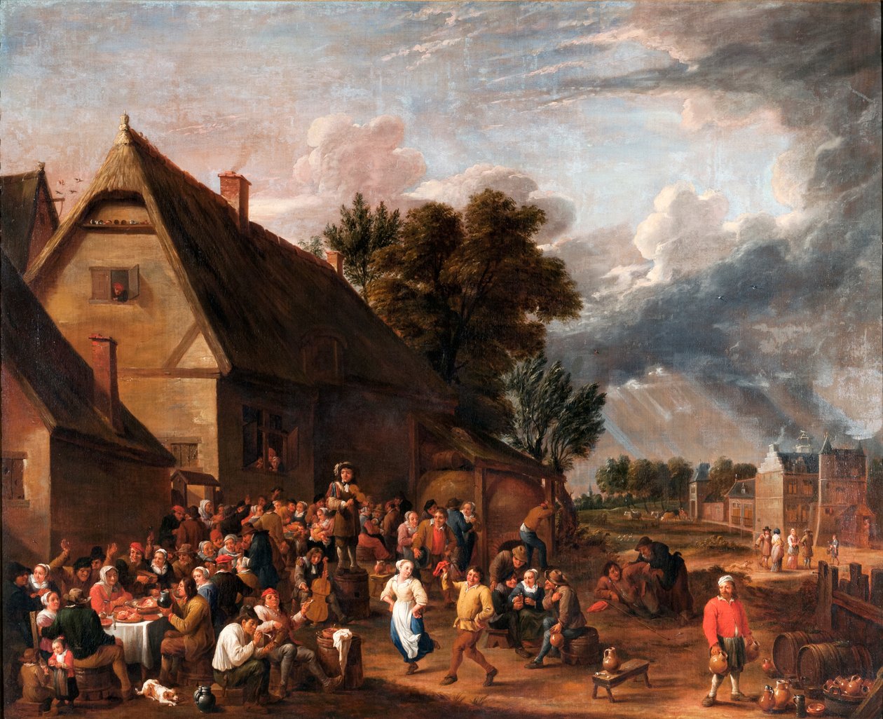 A vinda da tempestade de David Teniers the Younger