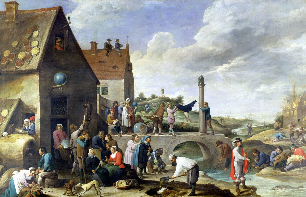 Os provérbios de David Teniers the Younger