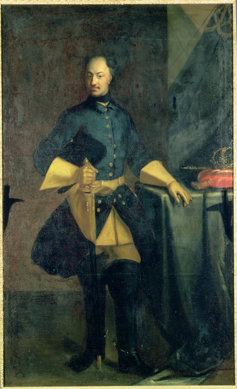 Retrato do rei Carlos XII (1682-1718) de David von Krafft